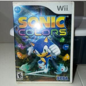 Sonic Colors (Nintendo Wii, 2010) CIB Sega Complete in Box Video Game